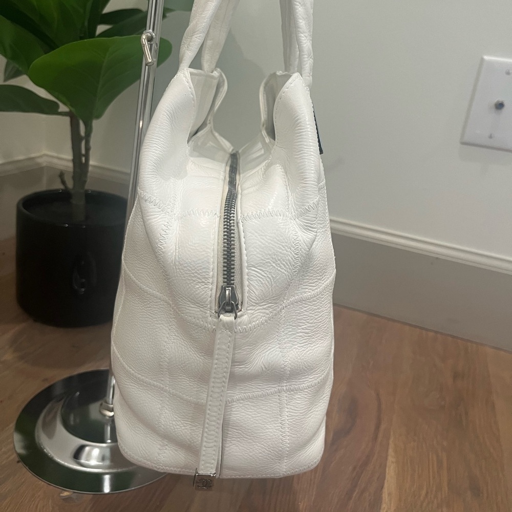 Chanel White Small Tote with COA - Picture 4 of 16